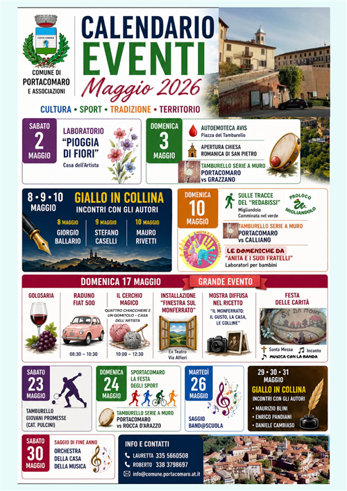 Eventi del mese di Maggio